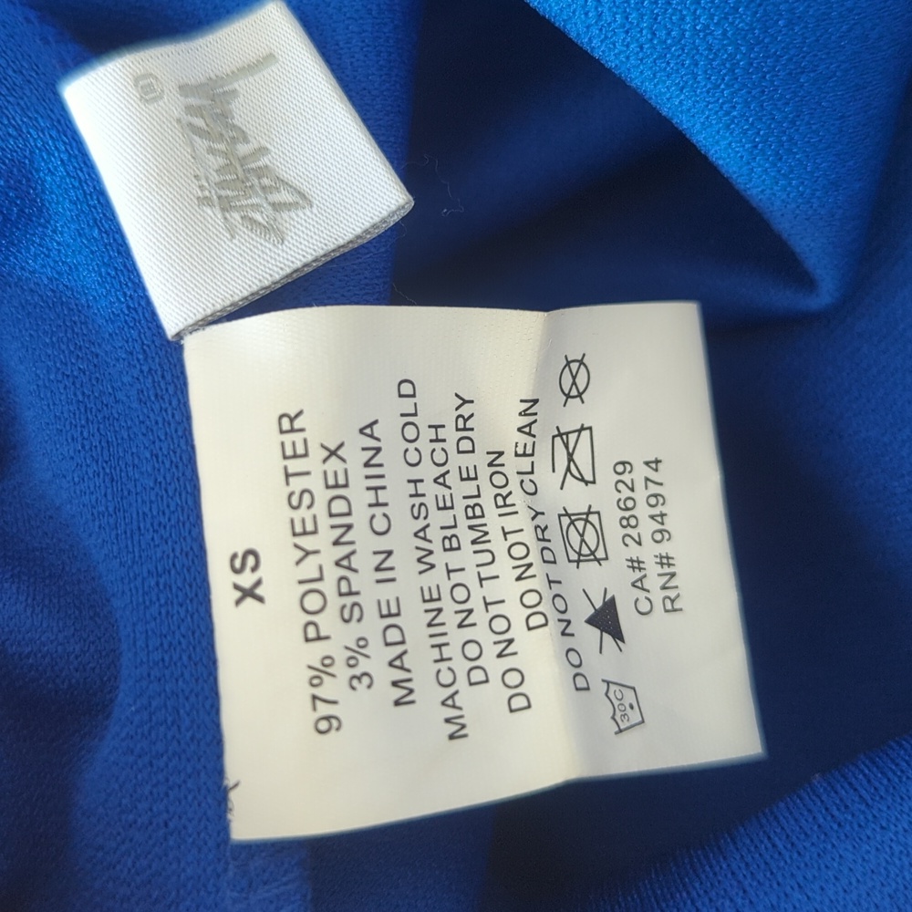 Stussy Poly Knit Blue Polo Dress - Picture 9 of 11